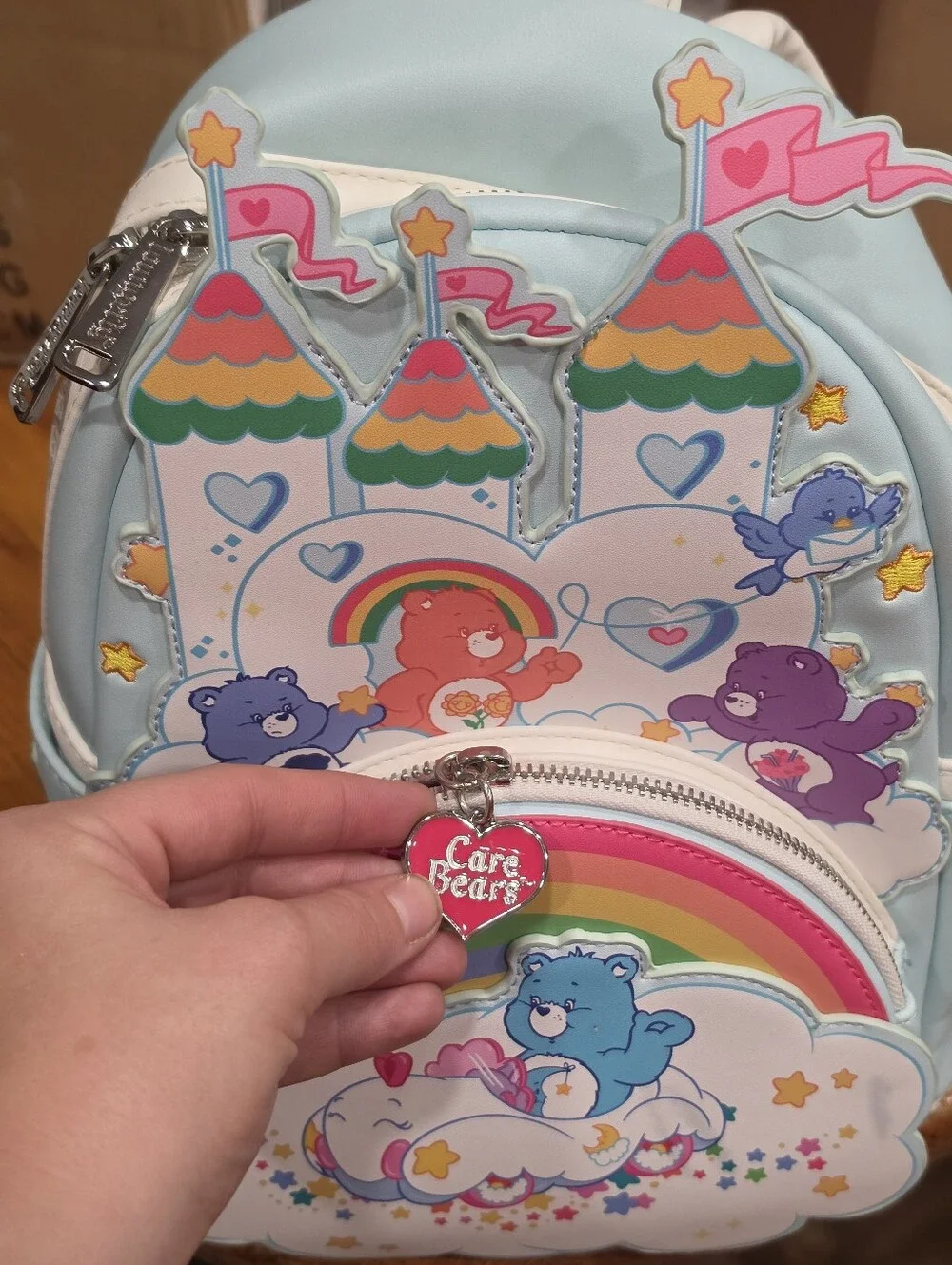 Loungefly Care Bears Care-A-Lot-Castle Mini Backpack